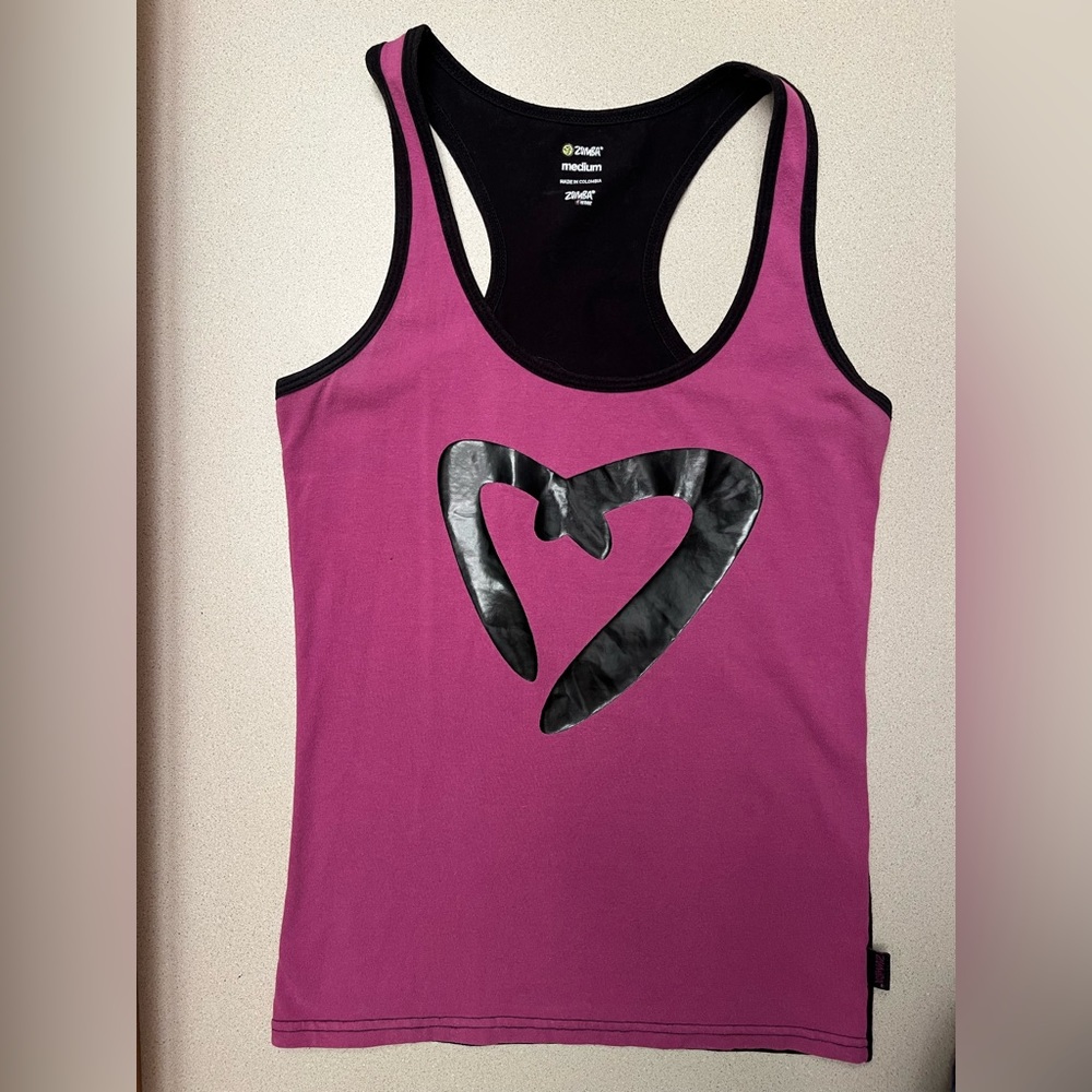 I Love Zumba tank top in good used condition. Size is medium.